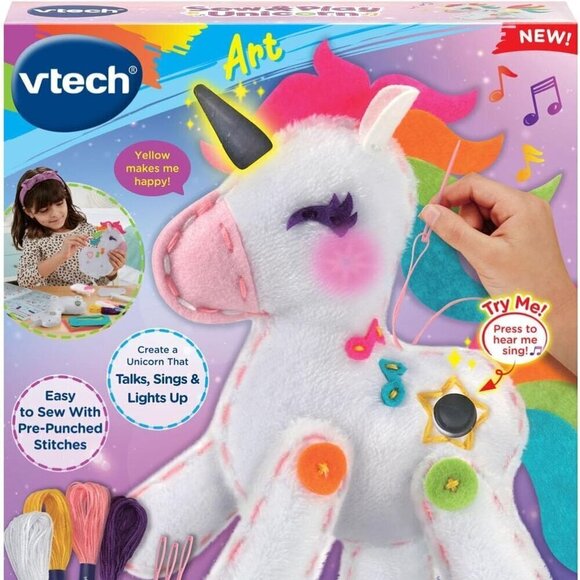 VTech Sew and Play Unicorn (Talks, Sings & Lights up) BRAND NEW IN BOX. - Picture 10 of 10